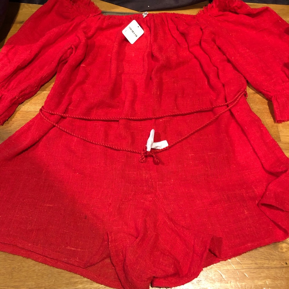 NEVER WORN! Free People Romper Size L -- NWT!